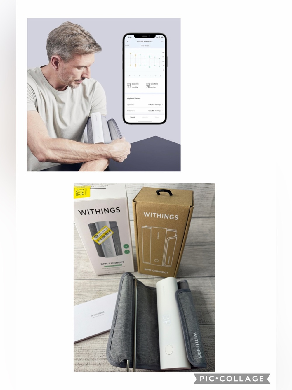 Withings BPM Connect Wireless Blood Pressure Monitor - White